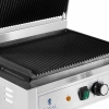 Grill kontaktowy elektryczny ryflowany 33 x 22 cm 2200 W