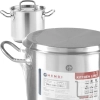 Garnek wysoki Kitchen Line z pokrywką 2,8 l śr. 160 x 140 h - Hendi 837108