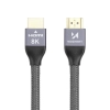 Kabel przewód HDMI 2.1 8K 60 Hz 48 Gbps 4K 120 Hz 2K 144 Hz 3 m srebrny