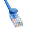 Kabel przewód sieciowy Ethernet Cat 6 RJ-45 1000Mb/s skrętka 0.5m niebieski