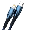 Kabel przewód do szybkiego ładowania Glimmer USB-C - iPhone Lightning 2m - niebieski