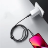 Kabel przewód MFI do iPhone USB-C - Lightning 30W 3A 1.8m czarny