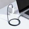 Kabel przewód do szybkiego ładowania i transferu danych USB-C USB-C 100W 1.2m czarny