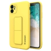 Silikonowe etui z podstawką iPhone 12 Pro Max Kickstand Case żółte