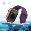 Silikonowy pasek do zegarka Apple Watch Ultra 2-9/SE 42/44/45/49mm Silicone Strap APS czarny