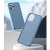 Sztywne etui z elastyczną ramką do iPhone 12 Pro Max Frosted Glass Case ciemnozielony