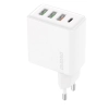 Szybka ładowarka sieciowa 3x USB + 1x USB-C 20W PD QC 3.0 biały