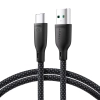 Kabel przewód Multi-Color Series USB-A - USB-C 100W szybki transfer 1m czarny