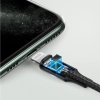 Kabel przewód audio AUX do iPhone MFI Lightning - 3.5 mmmini jack 1m szary