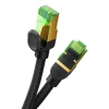 Szybki kabel sieciowy LAN RJ45 cat.8 40Gbps pleciony 5m czarny