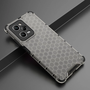 Etui pancerny hybrydowy pokrowiec do Xiaomi Redmi Note 12 Pro / Poco X5 Pro 5G Honeycomb czarny