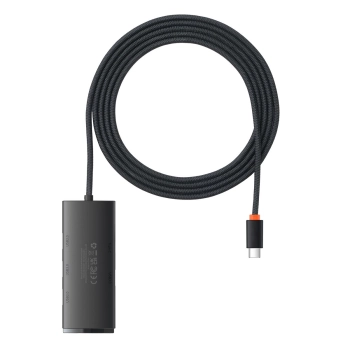 Lite Series przejściówka HUB USB-C 4x USB 3.0 2m czarny