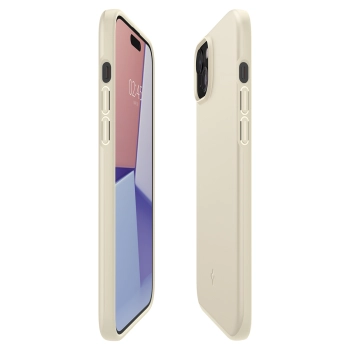 Etui ochronne do iPhone 15 Plus Thin Fit beżowe