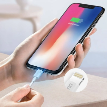 Przewód kabel do iPhone USB - Lightning 3A 1m biały