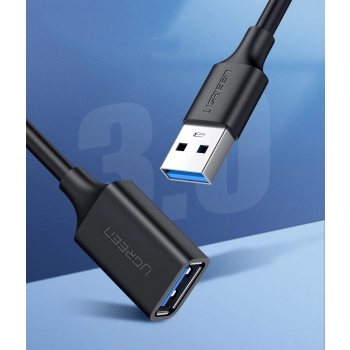 Przedłużacz do kabla przewodu USB 3.0 1.5m czarny