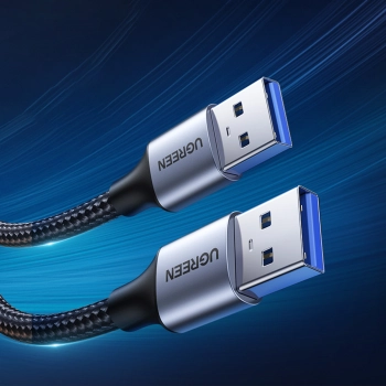 Wytrzymały kabel przewód w oplocie USB 3.0 5Gb/s 2m szary