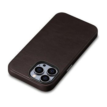 Skórzane etui iPhone 14 Pro magnetyczne z MagSafe Oil Wax Premium Leather Case ciemny brąz