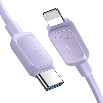 Kabel przewód do iPhone USB-C - Lightning 20W 1.2m fioletowy