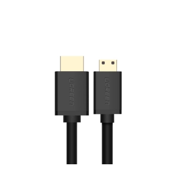 Kabel przewód przejściówka HDMI - mini HDMI 2.0v 4K 60Hz 30AWG 1.5m czarny