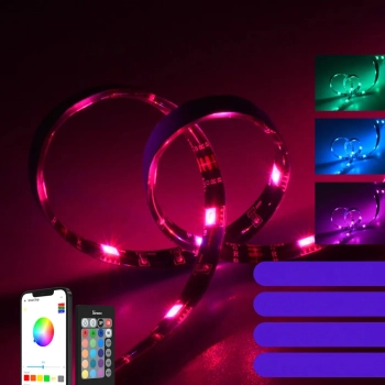 Taśma LED inteligentna wodoodporna taśma RGB pilot zasilacz WiFi 2m