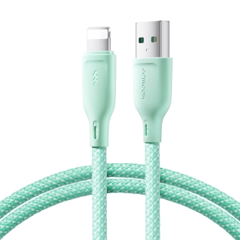 Kabel przewód do iPhone Multi-Color Series USB-A - Lightning 3A 1m zielony