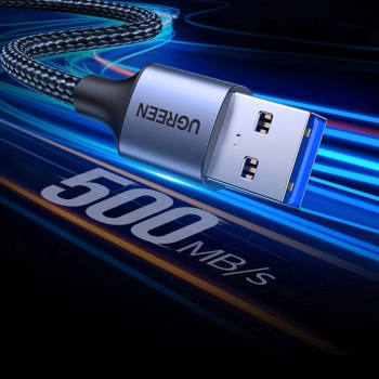 Przedłużacz kabla przewodu USB 3.0 5m w oplocie czarny