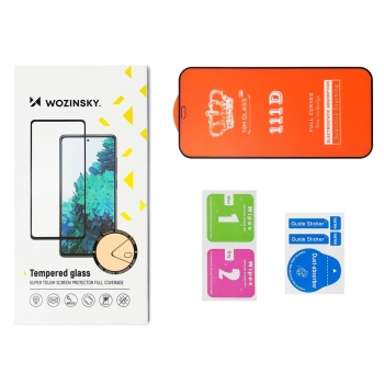 Wytrzymałe szkło hartowane 9H na cały ekran Samsung Galaxy M53 5G z ramką Case Friendly czarny