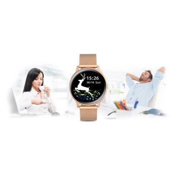 Damski SMARTWATCH G.Rossi SW015-4 Różowe złoto