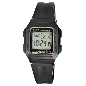 Zegarek Męski CASIO F-201WA-1ADF 10 Bar Do pływania