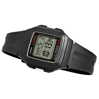 Zegarek Męski CASIO F-201WA-1ADF 10 Bar Do pływania