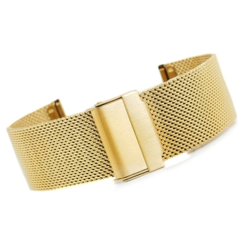 Bransoleta - Siatka Mesh Gold PVD 22 mm gr 1,7 mm