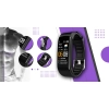 Smartband Giewont Fit&GO Duo GW200-3 - Black + Pasek Flora Violet