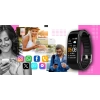 Smartband Giewont Fit&GO Duo GW200-4 - Black + Pasek Think Pink