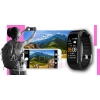 Smartband Giewont Fit&GO Duo GW200-4 - Black + Pasek Think Pink