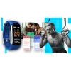 Smartband Giewont Fit&GO Duo GW200-7 - Black + Pasek Sky Blue