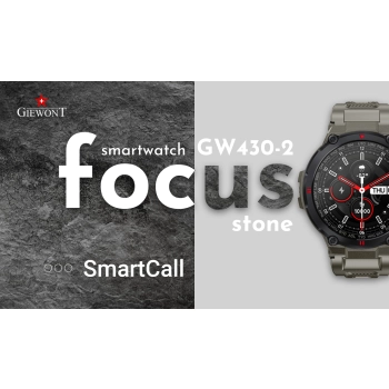 Smartwatch Giewont Focus SmartCall GW430-2 - Stone