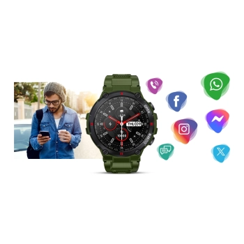 Smartwatch Giewont Focus SmartCall GW430-3 - Forest