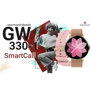 Smartwatch Giewont Supernova SmartCall GW330-1 Rose Gold Shine/Powder Pink