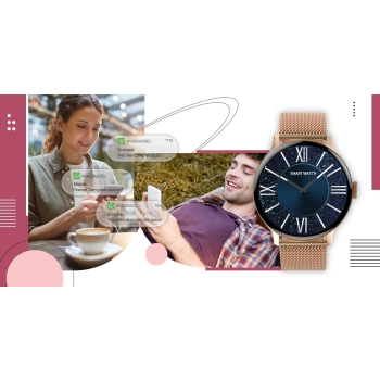 Smartwatch Giewont Supernova SmartCall GW330-1 Rose Gold Shine/Powder Pink