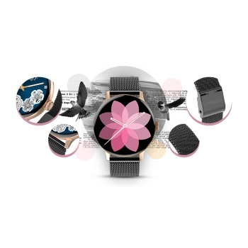 Smartwatch Giewont Supernova SmartCall GW330-4 Black Shine/Powder Pink