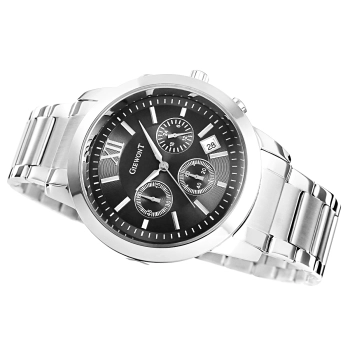 Zegarek Męski Giewont Apex Chrono GW6480-1 Chronograf Silver/Black