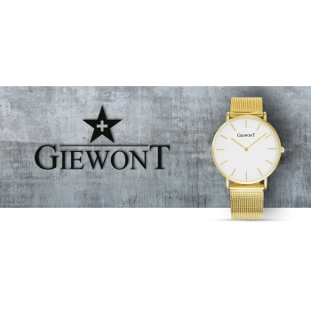 Zegarek Damski GIEWONT Harmony GW1970-1 Pure White/Gold Effect