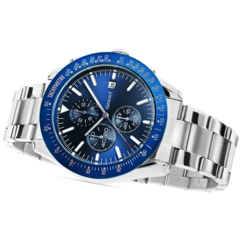 Zegarek Męski Giewont PrimeChrono GW8620-2 Chronograf Silver/Blue