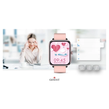 Smartwatch Giewont Dynamic SmartCall GW230-1 - Rose Gold/Powder Pink