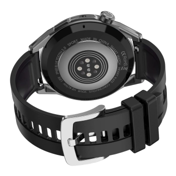 Smartwatch Rubicon RNCE88-2 Czarny- Czarny Pasek Silikonowy + Czarna Bransoleta