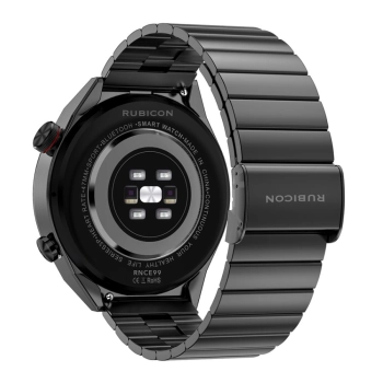 Smartwatch Rubicon RNCE99-2 Czarno-Czarny + Czarny Pasek Silikonowy