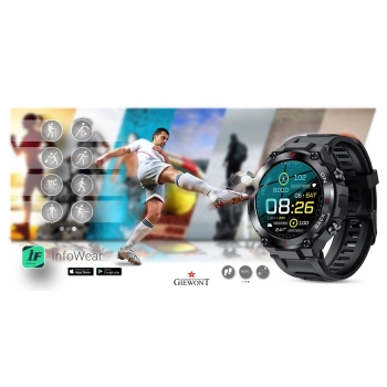 Smartwatch Giewont Pionier GPS GW460-1 - Carbon