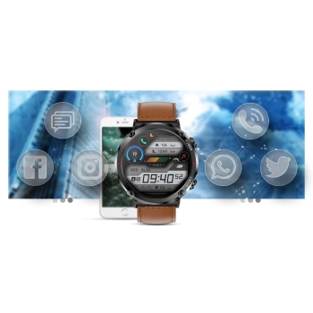 Smartwatch Gravity GT21-4 + Czarny Pasek Silikonowy