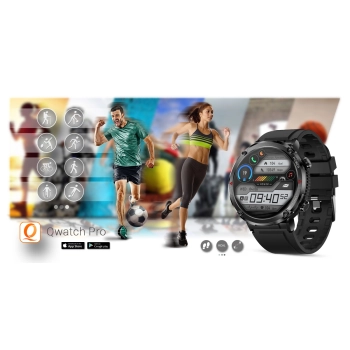 Smartwatch Gravity GT21-4 + Czarny Pasek Silikonowy