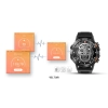 Smartwatch Veltori VT120-1 Czarny Pasek Silikonowy